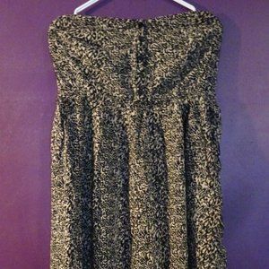 Torrid Size 2 Plus Size Leppard Strapless Dress
